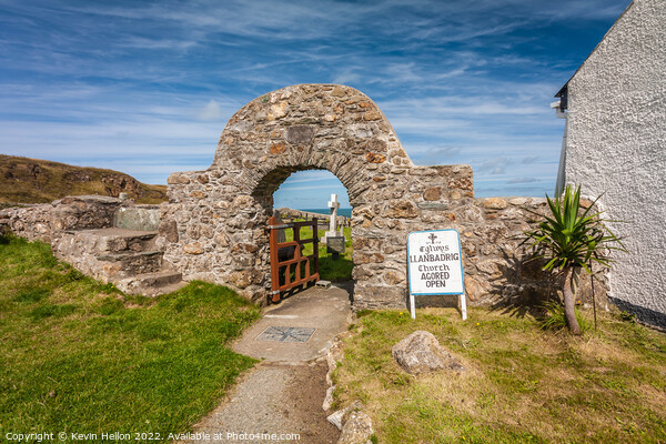 Gateway to St Padrig's Church, Llanbadrig, Anglesey, Wales Picture Board by Kevin Hellon