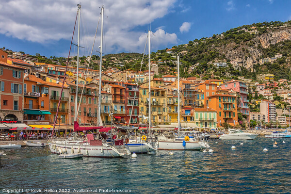 The harbour, Villefranche sur Mer, France Picture Board by Kevin Hellon