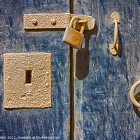 Buy canvas prints of Door furniture by Kevin Hellon
