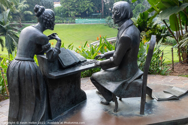 Chopin statue, Botanical Gardens, Singapore Picture Board by Kevin Hellon