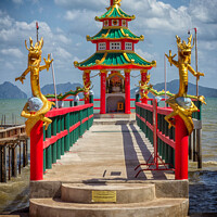 Buy canvas prints of Chinese shrine  by Kevin Hellon