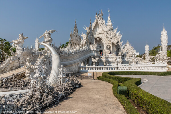 Wat Rong Khun or the White Temple, Chiang Rai, Thailand Picture Board by Kevin Hellon