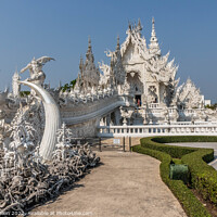 Buy canvas prints of Wat Rong Khun or the White Temple, Chiang Rai, Thailand by Kevin Hellon
