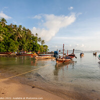 Buy canvas prints of Early morning, Bang Tao beach, Phuket, Thailand by Kevin Hellon