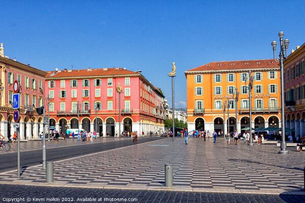 Place Massena in Nice, Cote D'Azur, France Picture Board by Kevin Hellon