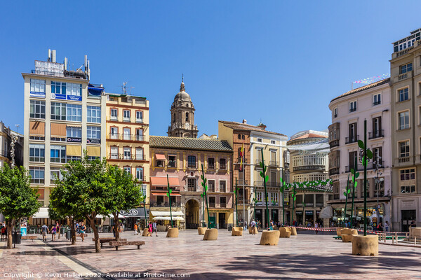 Plaza de la Constitucion, Malaga, Spain Picture Board by Kevin Hellon