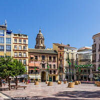 Buy canvas prints of Plaza de la Constitucion, Malaga, Spain by Kevin Hellon