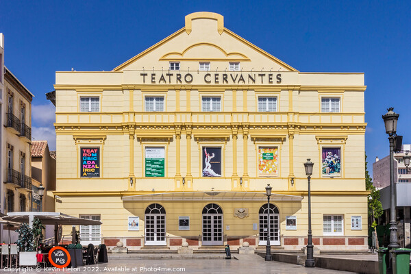 Teatro Cervantes, Malaga, Andalusia, Spain Picture Board by Kevin Hellon