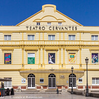 Buy canvas prints of Teatro Cervantes, Malaga, Andalusia, Spain by Kevin Hellon