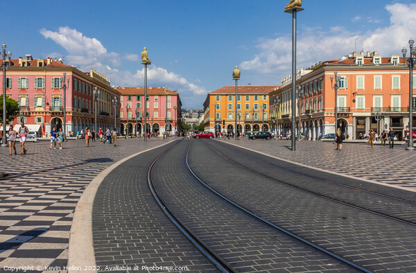 Place Massena in Nice, Cote D'Azur, France Picture Board by Kevin Hellon