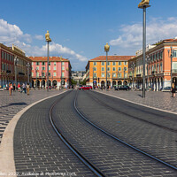 Buy canvas prints of Place Massena in Nice, Cote D'Azur, France by Kevin Hellon