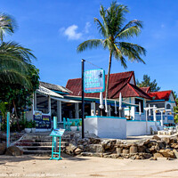 Buy canvas prints of The Beach Cuisine, beachside retaurant, by Kevin Hellon