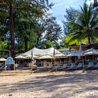 Buy canvas prints of Catch Beach Club, Bang Tao beach, Phuket, Thailand by Kevin Hellon