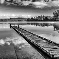 Buy canvas prints of Cloud reflections early morning, Lake Mapourika, South Island Ne by Kevin Hellon