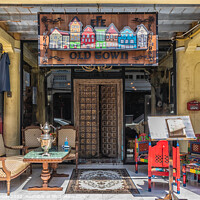Buy canvas prints of Efe Turkish restaurant, Old Phuket Town, Thailand by Kevin Hellon