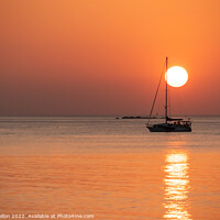 Buy canvas prints of Sunset at Nai Yang Beach, Phuket, Thailand by Kevin Hellon