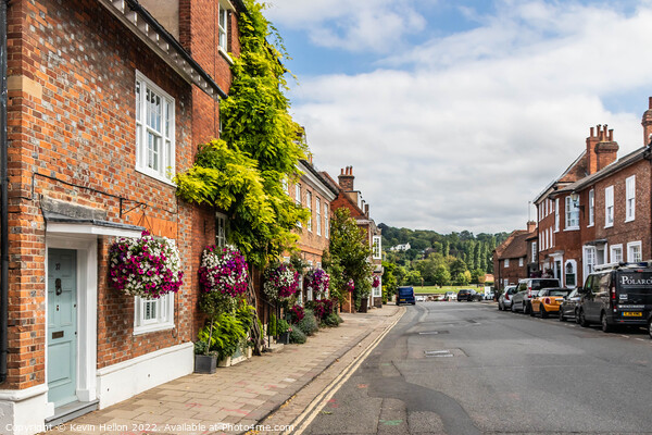 View down New Street looking towards the river, Henley on Thames Picture Board by Kevin Hellon