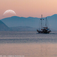 Buy canvas prints of Sailing to the moon by Kevin Hellon