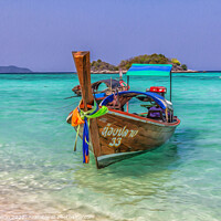 Buy canvas prints of Long tail boat, Koh Lipe, Thailand by Kevin Hellon