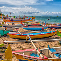 Buy canvas prints of Traditional Balinese boats by Kevin Hellon