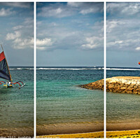 Buy canvas prints of Traditional Balinese fishing boat by Kevin Hellon