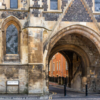 Buy canvas prints of The Abbey Gateway by Kevin Hellon