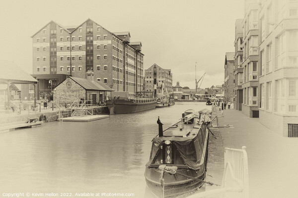 Gloucester Docks - Antique Print Series -1 Picture Board by Kevin Hellon