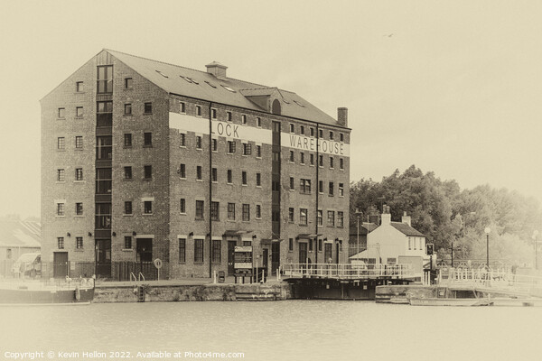 Gloucester Docks - Antique Print Series -7 Picture Board by Kevin Hellon