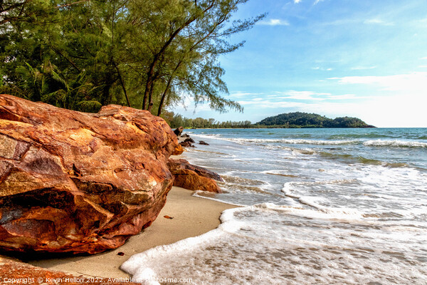 Coastline, Trang Province, Thailand Picture Board by Kevin Hellon