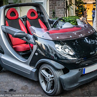 Buy canvas prints of Smart convertible car by Kevin Hellon