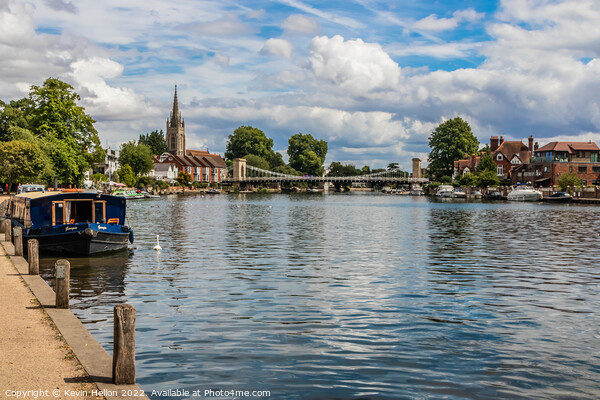 The River Thames in Marlow  Picture Board by Kevin Hellon
