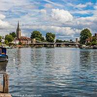 Buy canvas prints of The River Thames in Marlow  by Kevin Hellon