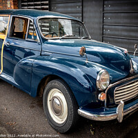 Buy canvas prints of Morris Minor 1000 Traveller classic car. by Kevin Hellon