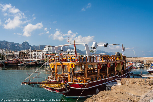 Kyrenia harbour in Northern Cyprus Picture Board by Kevin Hellon