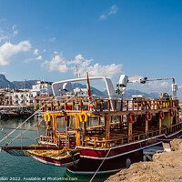 Buy canvas prints of Kyrenia harbour in Northern Cyprus by Kevin Hellon