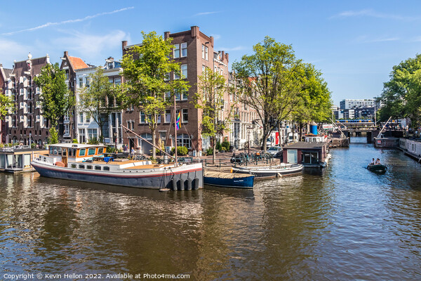 Junction of the Brouwersgracht and Prinsengracht, Amsterdam, Net Picture Board by Kevin Hellon
