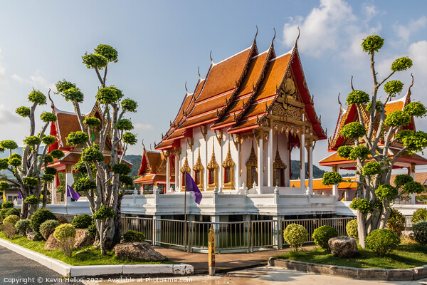 Wat Si Supharam buddhist temple Picture Board by Kevin Hellon