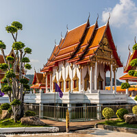 Buy canvas prints of Wat Si Supharam buddhist temple by Kevin Hellon