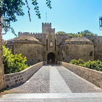 Buy canvas prints of Gate of Amboise, Rhodes Town, Greece by Kevin Hellon