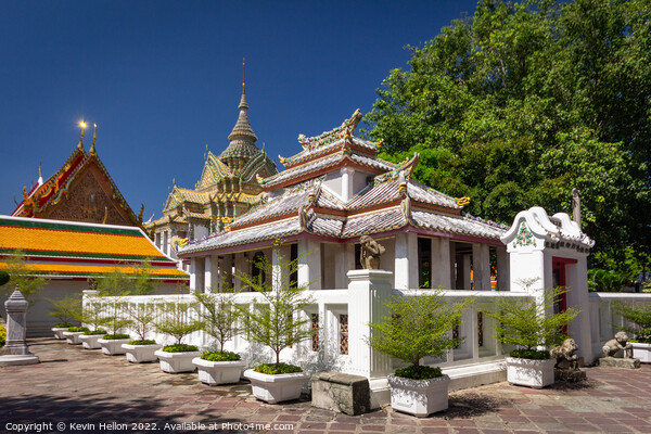 Stupas, Wat Pho, Bangkok, Thailand Picture Board by Kevin Hellon
