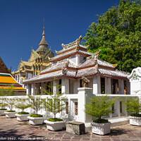 Buy canvas prints of Stupas, Wat Pho, Bangkok, Thailand by Kevin Hellon