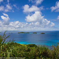 Buy canvas prints of Small islands off Dravuni Island, Fiji, South Pacific by Kevin Hellon