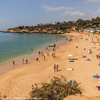 Buy canvas prints of Oura Beach, Albufeira, Algarve, Portugal by Kevin Hellon