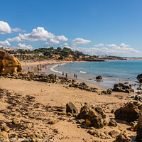 Buy canvas prints of Praia Santa Eulalia, Albufeira, Algarve, Portugal by Kevin Hellon