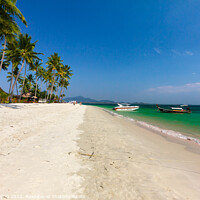 Buy canvas prints of Beautiful beach on Koh Mook, by Kevin Hellon