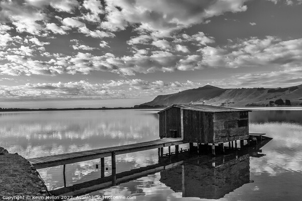 Boatshed at Hooper's Inlet, Otago Peninsular, South Island, New  Picture Board by Kevin Hellon