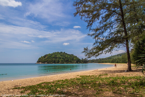 Layan Beach, Bang Tao Bay, Phuket, Thailand Picture Board by Kevin Hellon