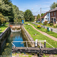 Buy canvas prints of Dudswell Lock 48, Grand Union Canal, by Kevin Hellon