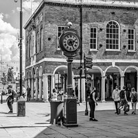 Buy canvas prints of The Millenium Clock anf the Guidhall, High Wycombe, by Kevin Hellon