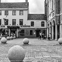 Buy canvas prints of The Guild Hall and the Falcon pub, High Wycombe,  by Kevin Hellon